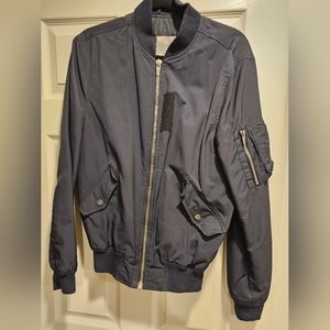 Zara Navy Bomber Jacket